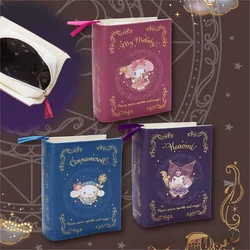 2023 New Cartoon Cute Magic Maker Book Shape Cosmetic Bag Hellokitty Storage Bag MyMelody Kuromi Clutch Girl Birthday Gift