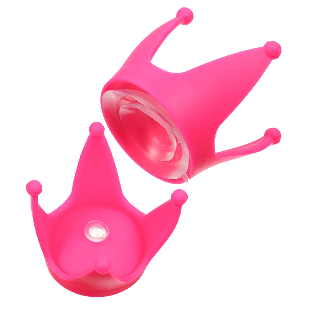 

2pcs Motorcycle Decorations Crown Shaped Accessories Durable Silicone Strong Suction Cups Various Helmets Enhance