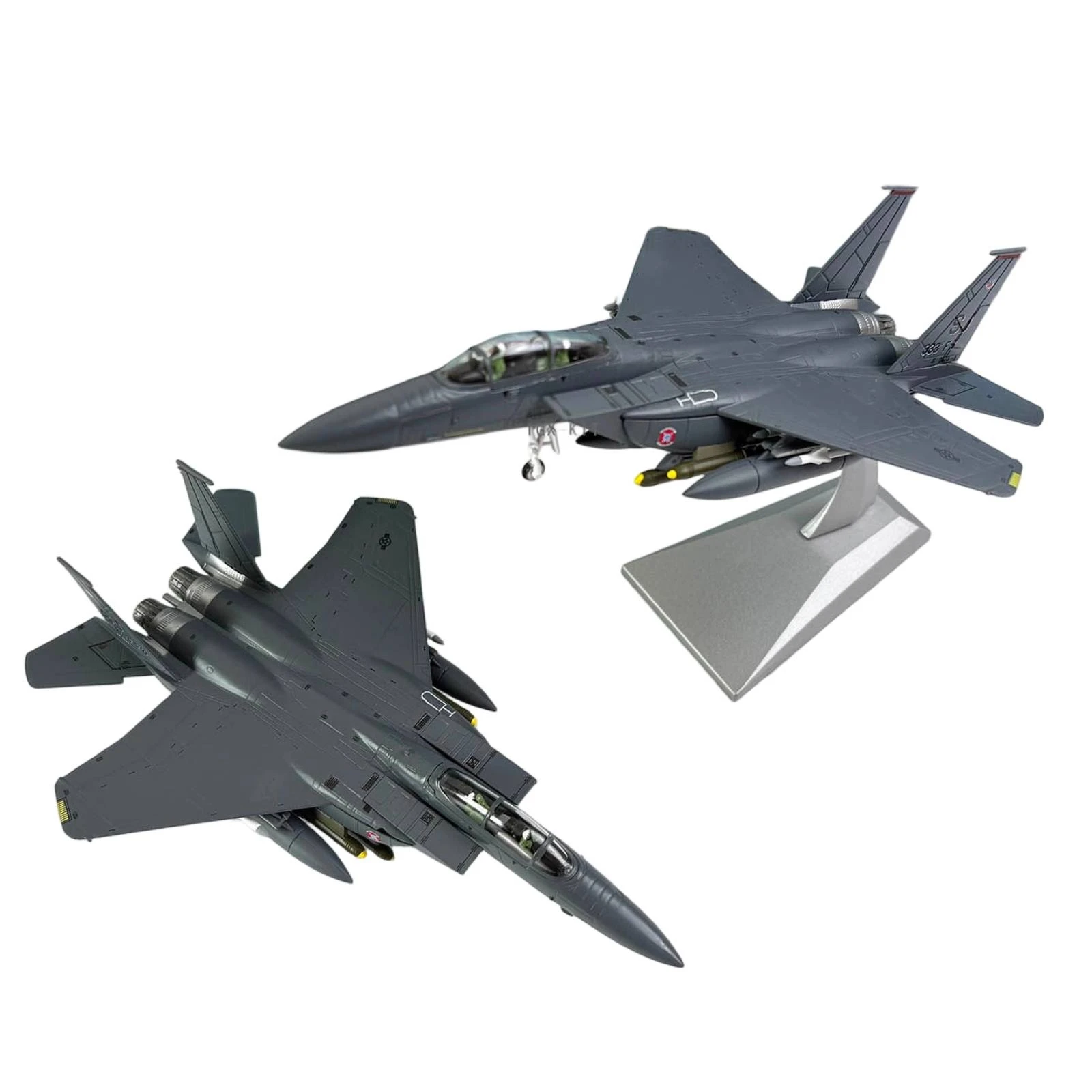 Fighter Jet Display Model Military Airplane Scale Replica with Stand for Collectors Office Shelf Decoration