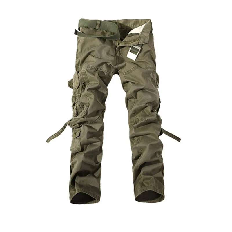 Men's Overalls Versatile Long Pants Outdoor Loose Large Size Multi-bag Pants