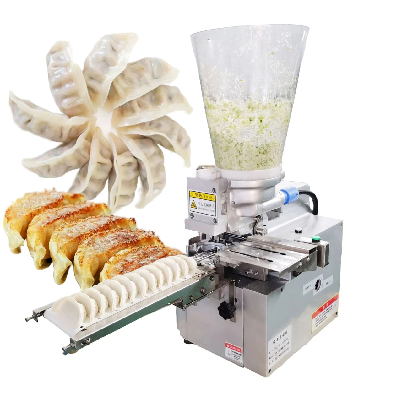#Compact Japanese Gyoza Making Machine Mini Fried Dumpling Pastry Jiaozi Potsticker Samosa Filling Wrapping Maker Table Top