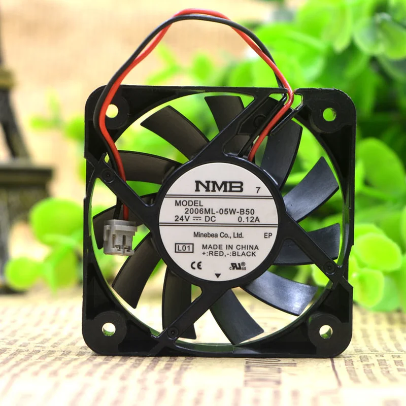 SSEA New Fan For NMB 2006ML-05W-B50 24V 0.12A 5cm 5015 Cooling Fan 50*50*15mm