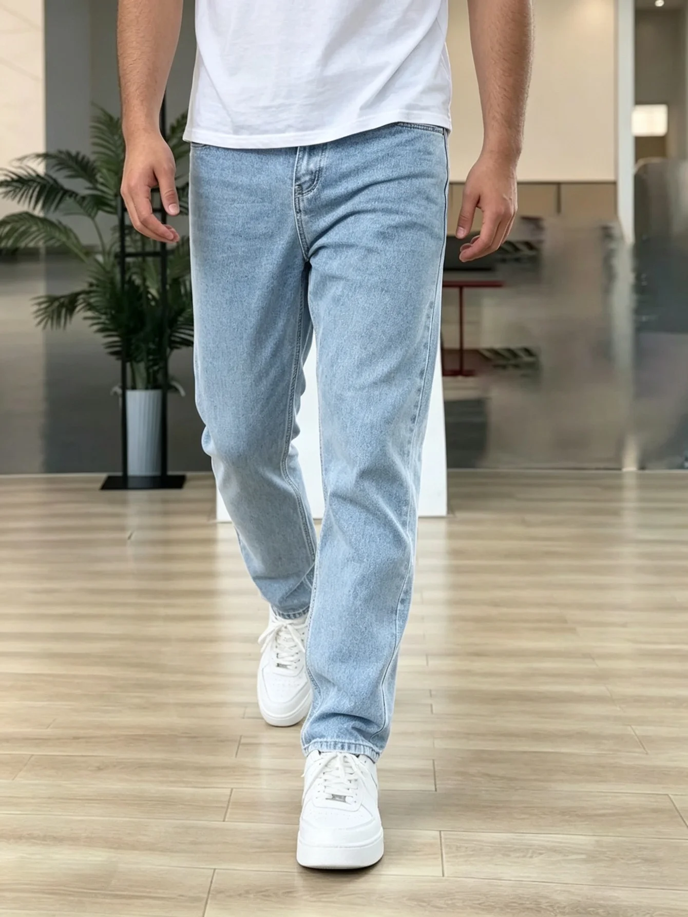Trendy American Street Y2K Style Mens Skinny Jeans Stretch Denim Daily Pants Gift For Husband Or Lover