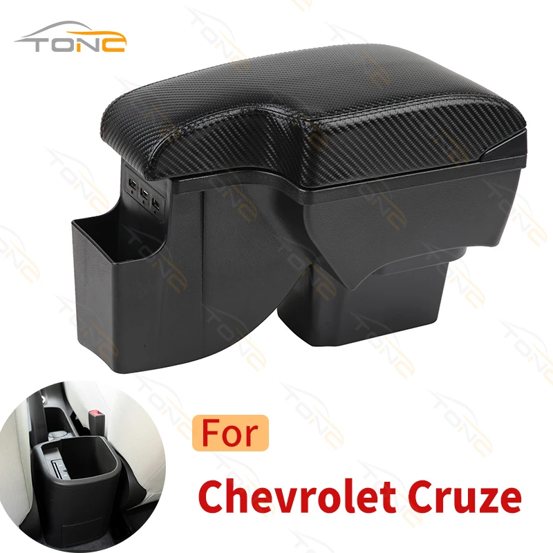 For Chevrolet Cruze Armrest Box For Holden Cruze armrest box For Cruze Storage Content Retractable USB Car Accessories 2009-2015