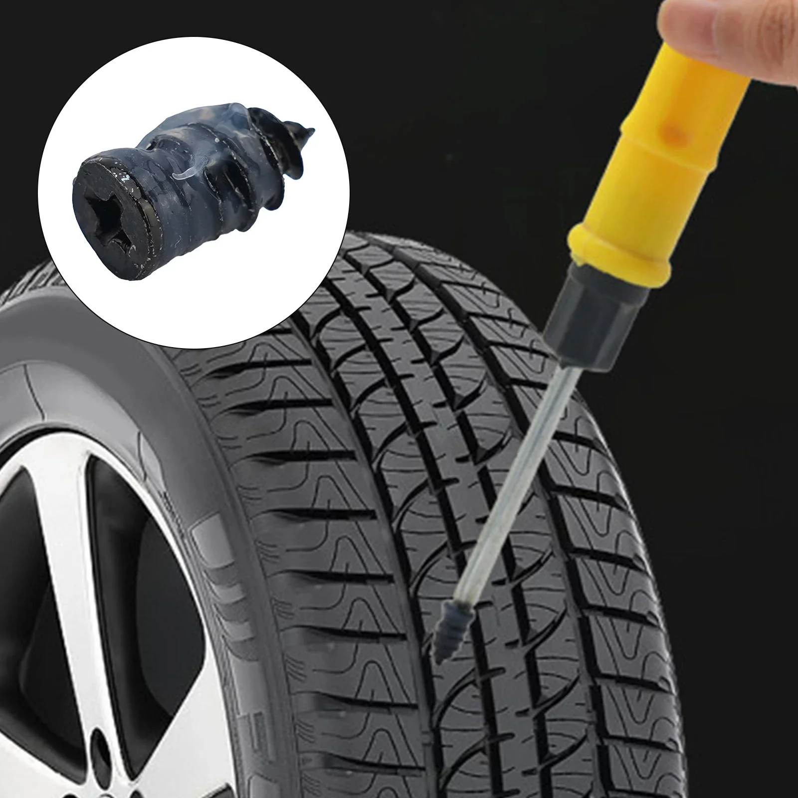 Electric Bike Bicycle Motorcycle Car Vacuum Tire Repair Nail Rubber Screw Tool Accessories Tire Patch 11 7 5 3mm 1pc 4g