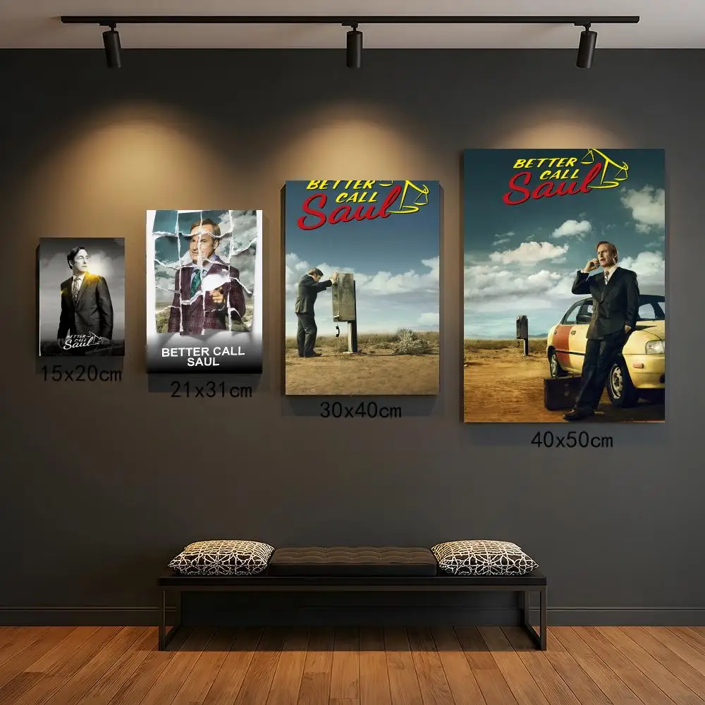 tv series B-Better Call Saul-L Poster Peel and Stick Wall Art for Cafe Office Bar and Home Decoration