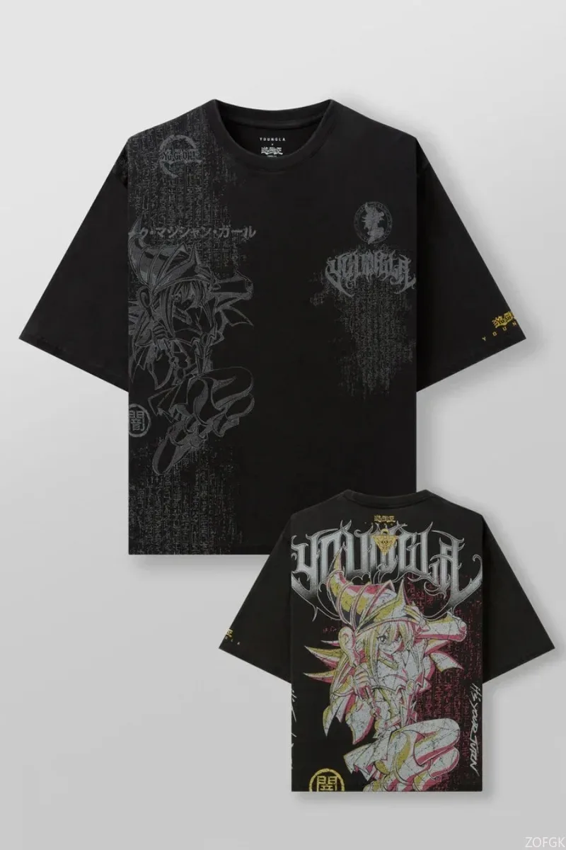 遊戯王 プリント Tシャツ Tシャツ オーバーサイズ トレンディ ゲーム ファン 夏 メンズ ファッション カジュアル