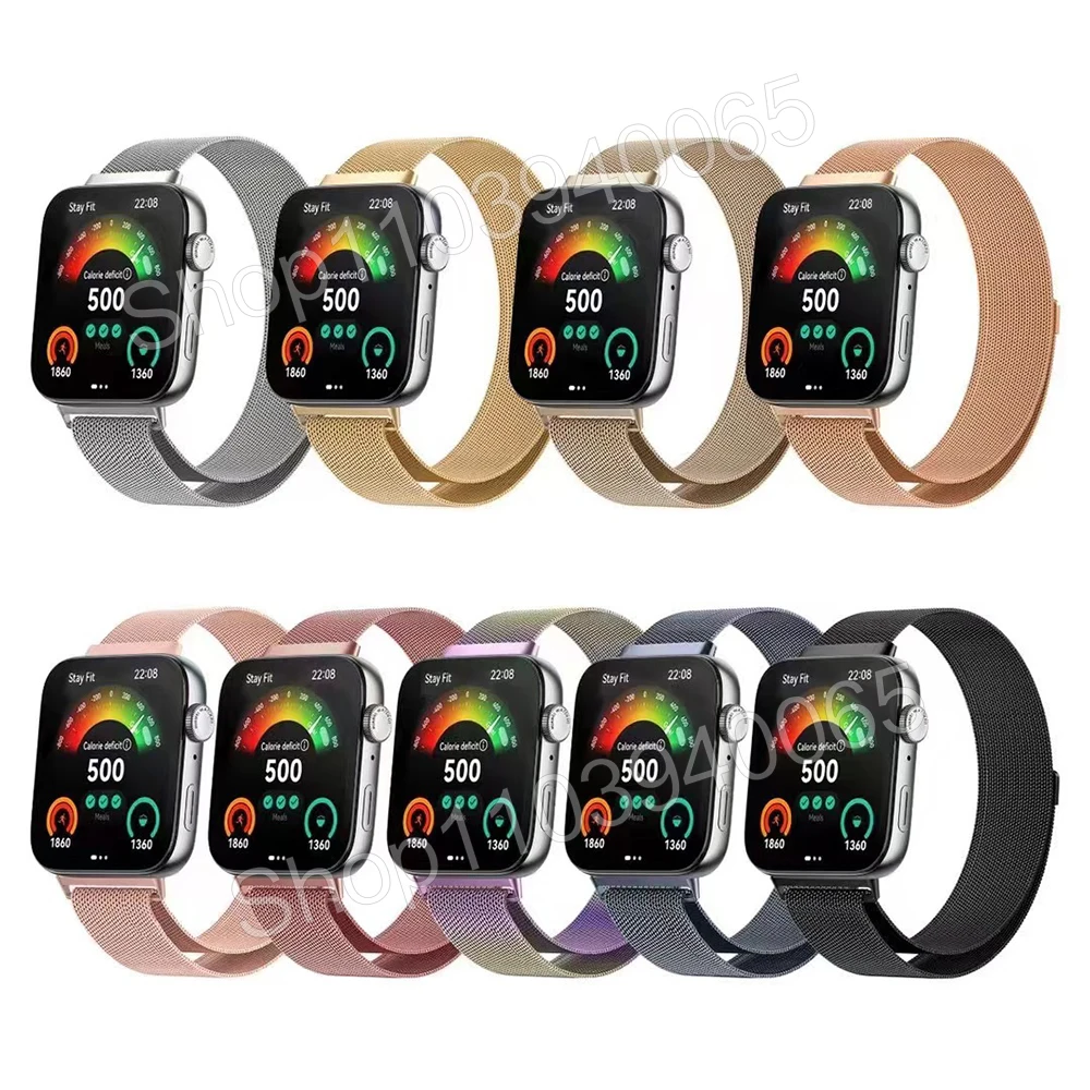 Funda de Metal magnética 2 en 1 para Huawei Watch FIT 3, correa de acero para Huawei fit3, funda protectora de pantalla, actualización a Ultra 2