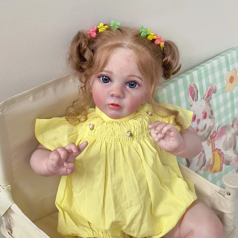 60CM Reborn Toddler Girl Doll Missy Real Picture 3D Skin Multiple Layers Painting Visible Veins High Quality Doll