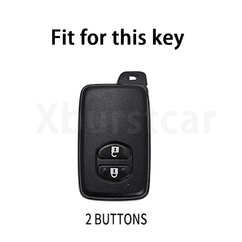 2Button Soft TPU Car Key Case Cover For Toyota Land Cruiser Prado Camry Crown Majesta Highlander Kluger Mark X Subaru Foreste XV