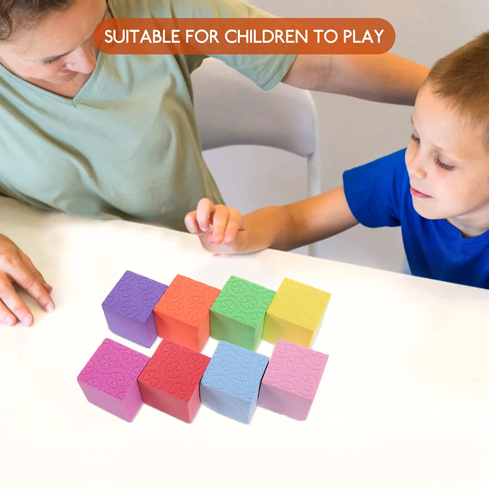 50 Uds cubo material didáctico juguete educativo para niños bloques pequeños modelo tridimensional