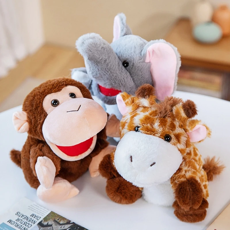 Puppet à main Jungle Animal Hand Puppet Aoth Toy Family Family Gathering Activity Toy