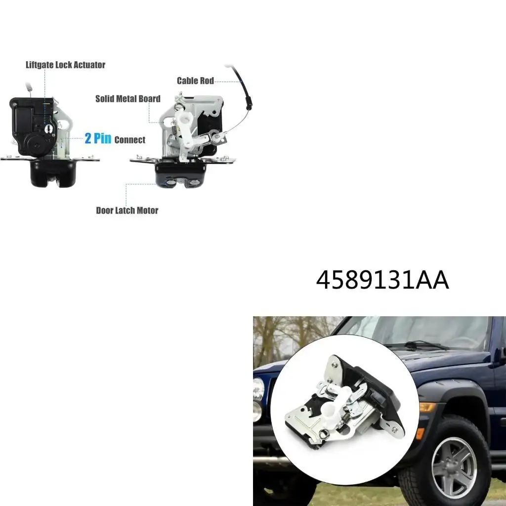 

652F Tailgate Locker 4589131AA 4589131AB 4589131AD 4589131AG for Freedom Rear Trunk Lock Latches Actuator Replacement