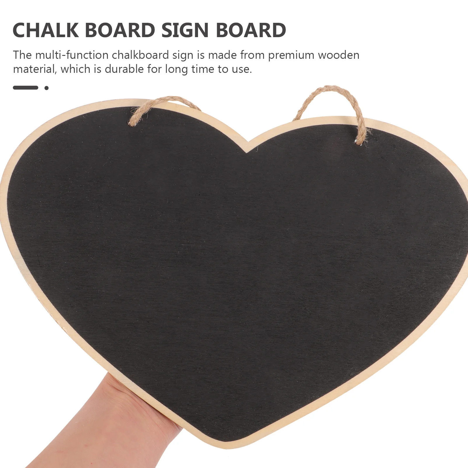 

Small Hanging Chalkboard Wooden Memo Board Erasable Reusable Door Message Sign for Home Office Cafe Bar Chalkboard Sign