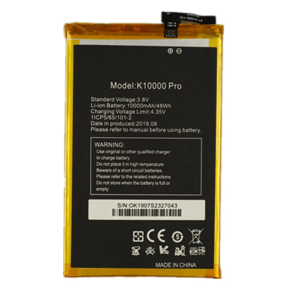 

Original Battery For Oukitel K10000 Pro 5.5inch MTK6750T Mobile Phone Battery 10000mAh K 10000 Pro Replacement Batteries