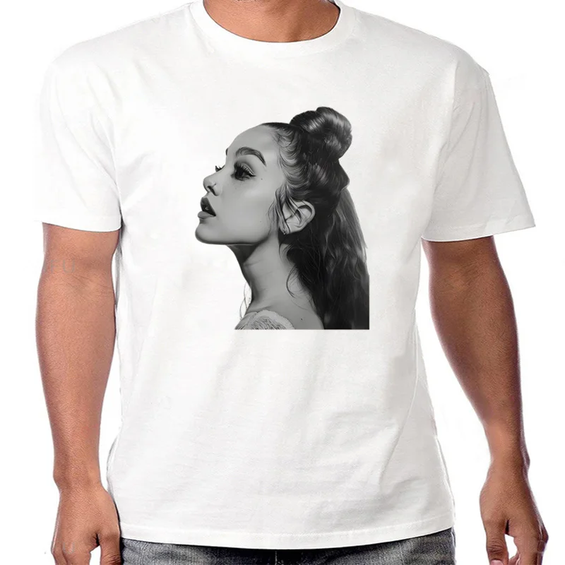 T-shirt à Manch Court pour Femme, Vêtement en Coton, Décontraé, avec Impression Graphique, Style Gothique, Hip Hop