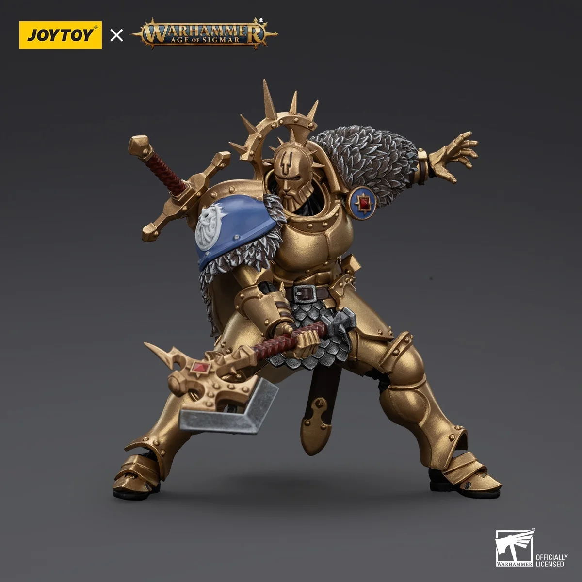 JOYTOY Warhammer AGE OF SIGMAR Stormcast Eternals Blacktalons Hendrick, หมาป่าเงิน Action Figures คอลเลกชันต้นฉบับ