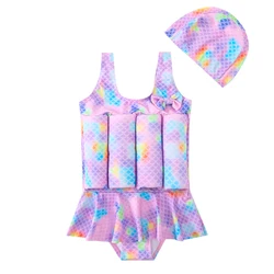 Costume da bagno galleggiante costume intero da ragazza 2-7 anni costume da bagno galleggiante per bambini costume da bagno per neonati