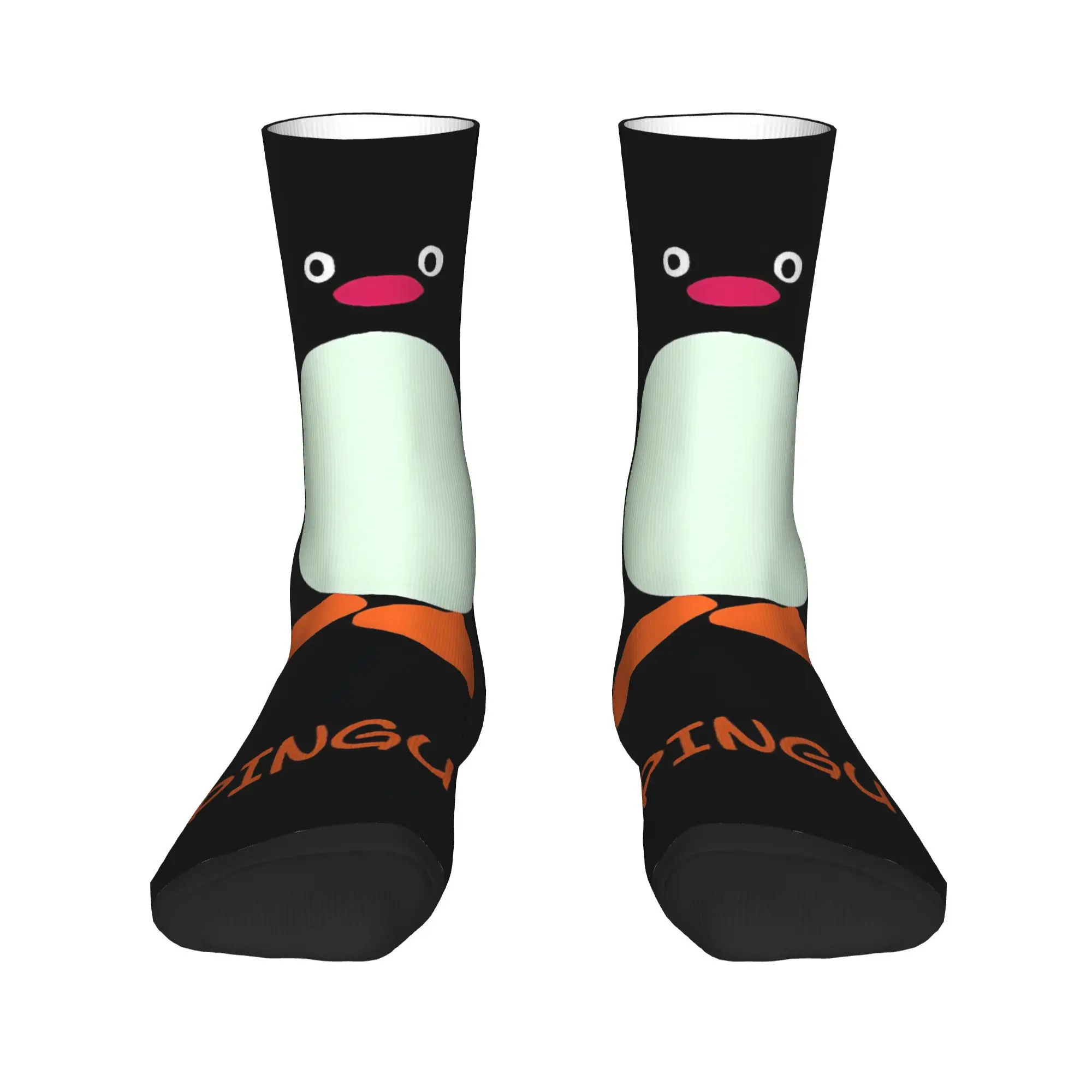 ピングー漫画靴下面白いストッキング秋ノンスリップカップルソックスミディアムソフトカスタムアウトドアスポーツソックス