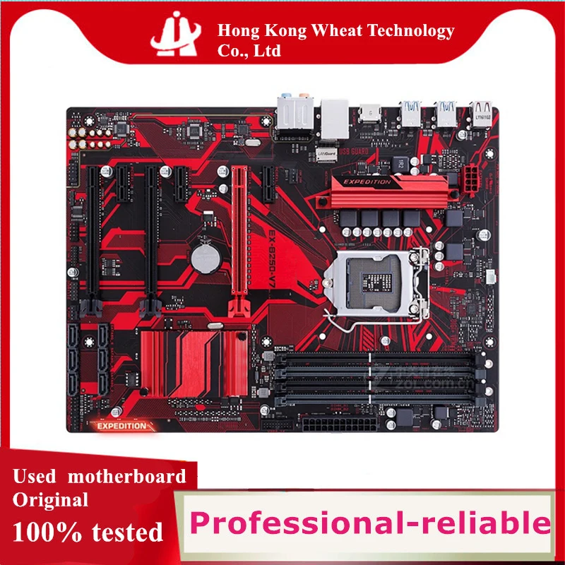 

Для материнской платы Intel B250 EX-B250-V7 B250-V7 б/у оригинальная материнская плата LGA 1151 LGA1151 DDR4 32 ГБ USB2.0 USB3.0 SATA3 для настольных ПК