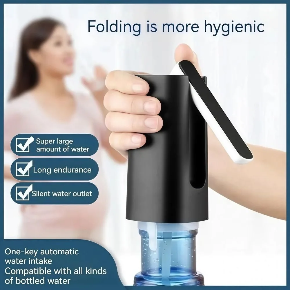 USB Charging Automatic Water Dispenser Pump Foldable Portable Water Bottle Dispenser Pump Smart Electric Water Dispenser