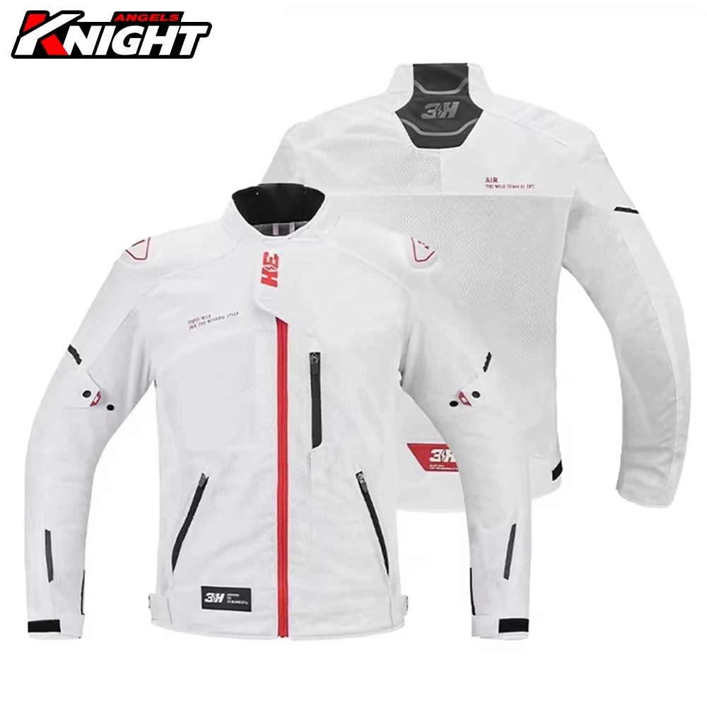 

Summer Breathable Motorbike Jacket Wear-resistant Motorcycle Jacket Anti-fall Motocross Clothing Reflective Men's Biker Jacket