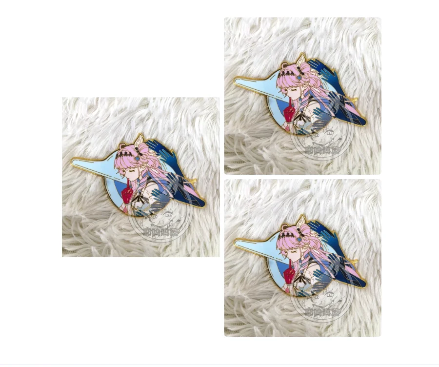 

Anime Denia Theme Wuthering Waves Metal Badge Brooch Pins Decoration Cosplay Schoolbag Collection Game Clothes Figures GiftGift