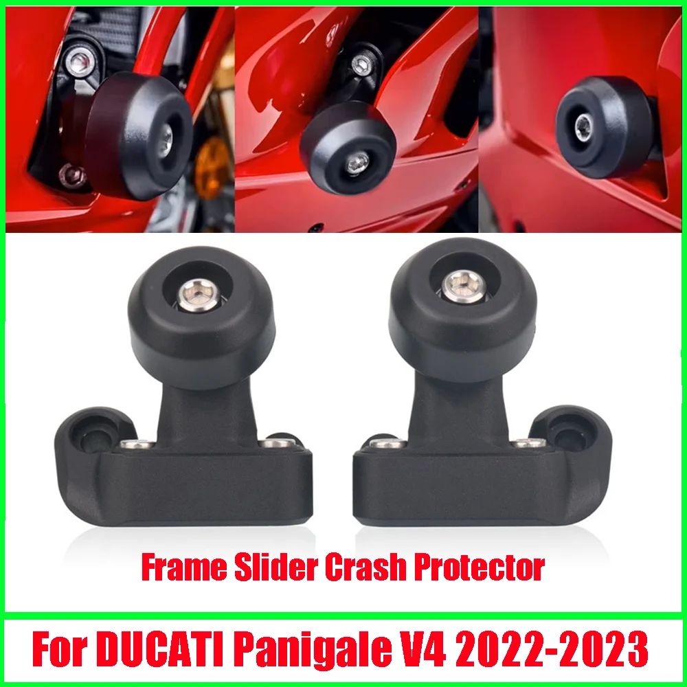 

New Motorcycle Falling Protection Frame Slider For DUCATI Panigale V4/V4S 2022-2023Fairing Guard Crash Pad Protector