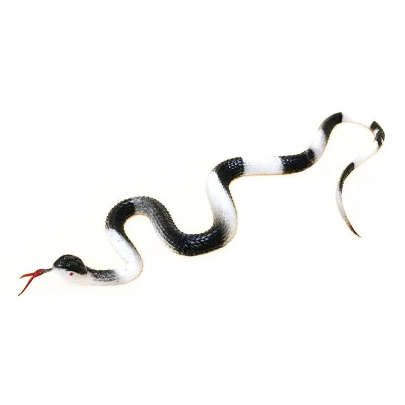 45 سنتيمتر المطاط واقعية وهمية الأفعى الدعامة Anaconda مخيف ديكور لجميع القديسين المزحة تخويف الطيور حديقة وهمية الدعامة هدية طارد الطيور #5