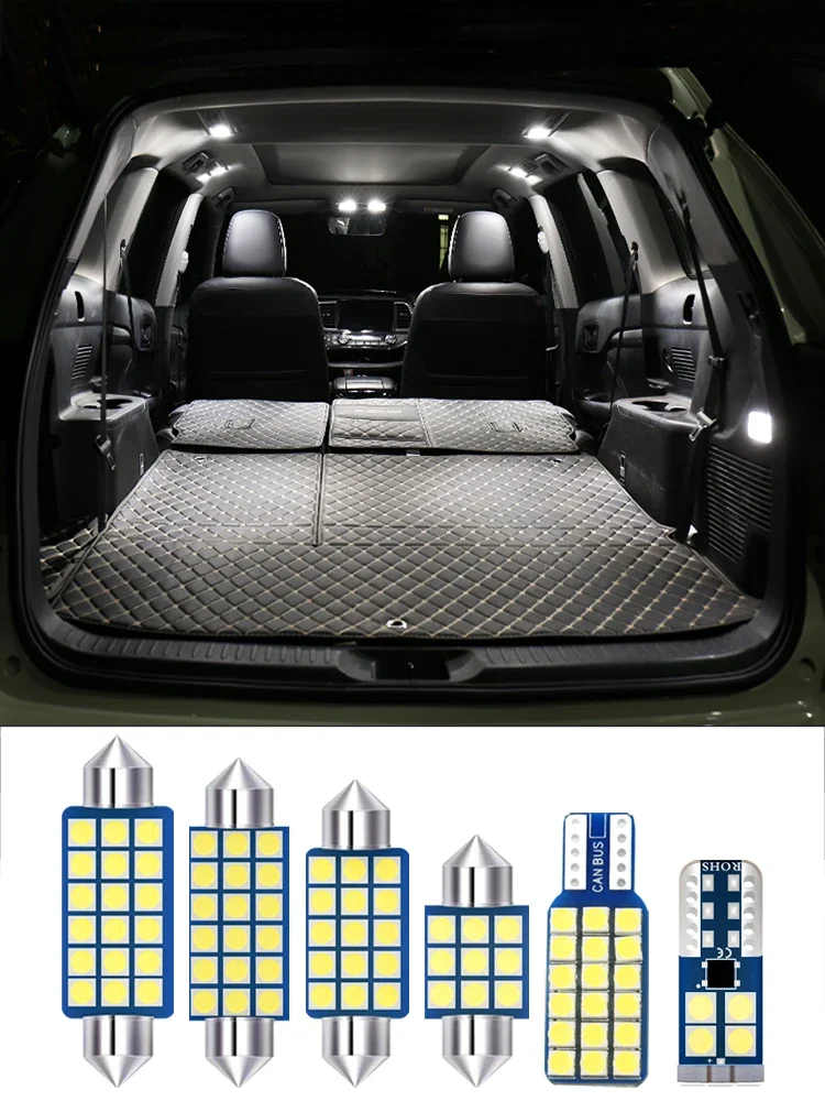 For Honda Accord 7 2003 2004 2005 2006 2007 Car Front Rear Row 12V LED Atmosphere Reading Lamp Trunk Lights Interior Accessories