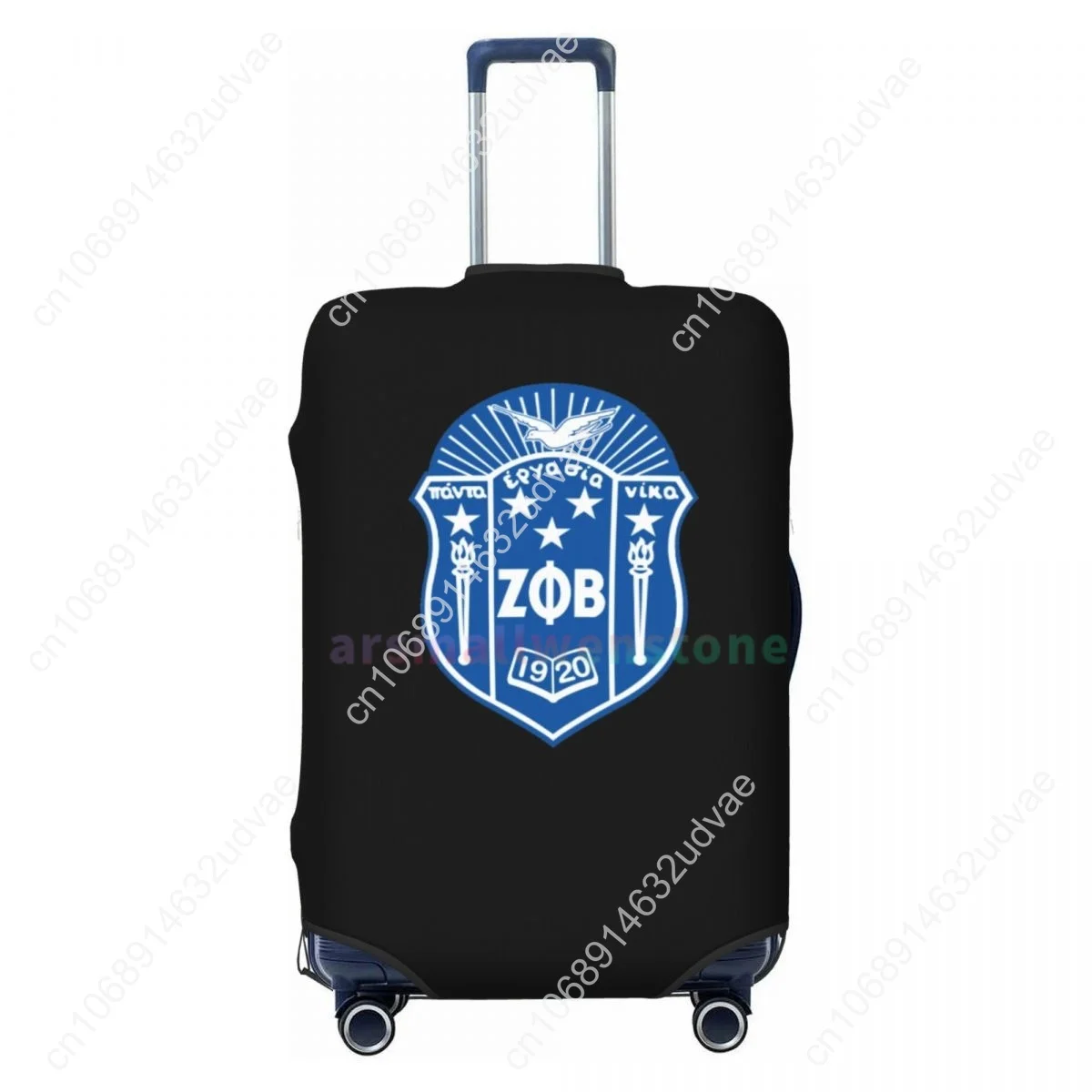 Zeta phi beta capa de bagagem protetor de mala engrossar elasticidade poeira coberta anti-risco capa protetora 18-32 Polegada