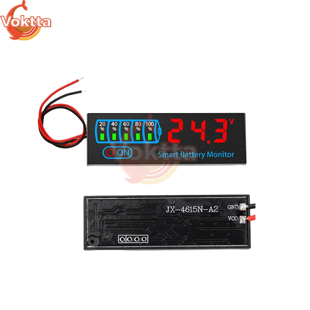 3S-14S 12V 24V 36V 48V Battery Level Indicator DC 7-55V 18650 Lithium Battery Capacity LED Display Voltage Charging Tester Board