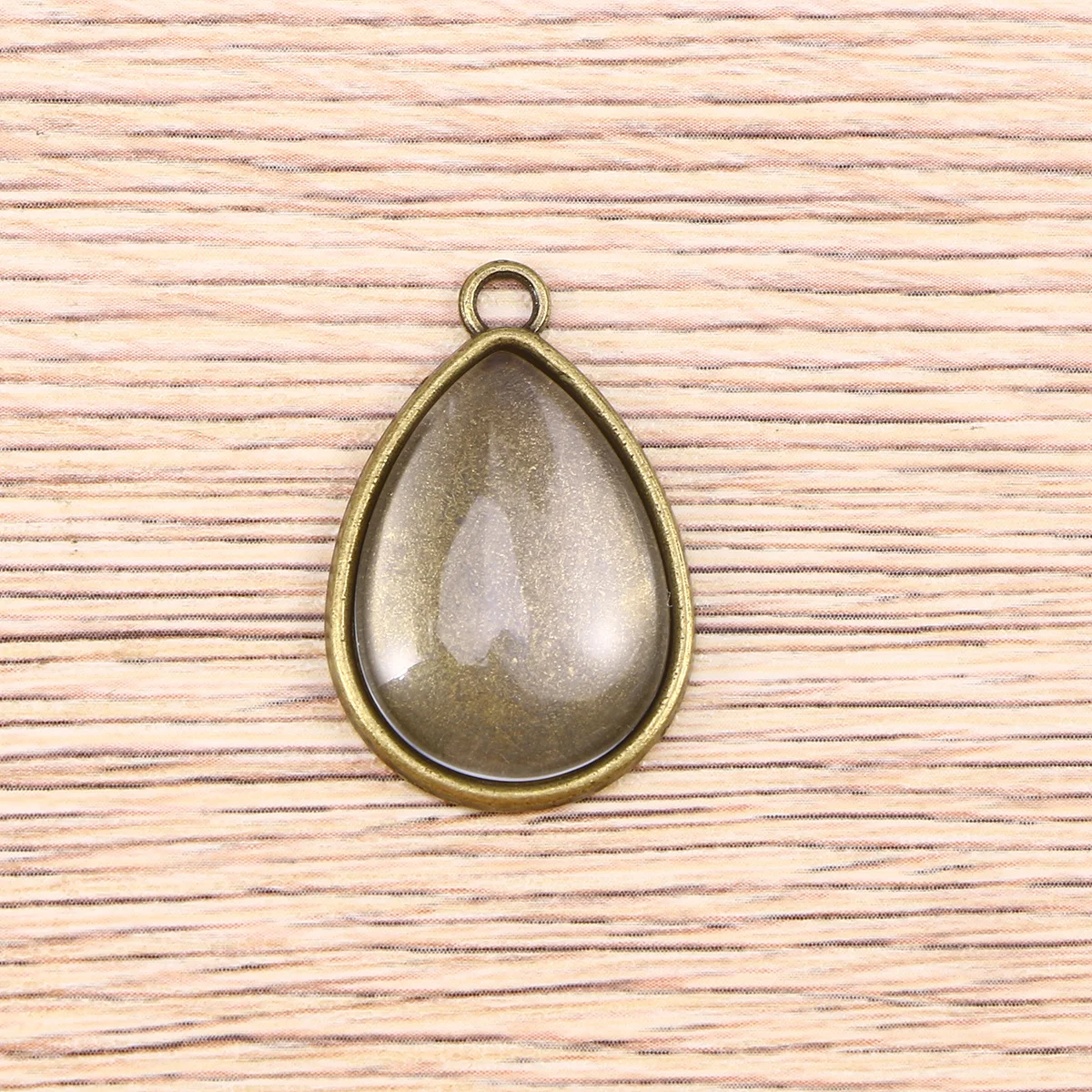 

Time Stone Cabochon Base Tray For Diy Jewelry Making Water Drop Pendant Crafts Resin Charms Glass Dome Alloy Findings