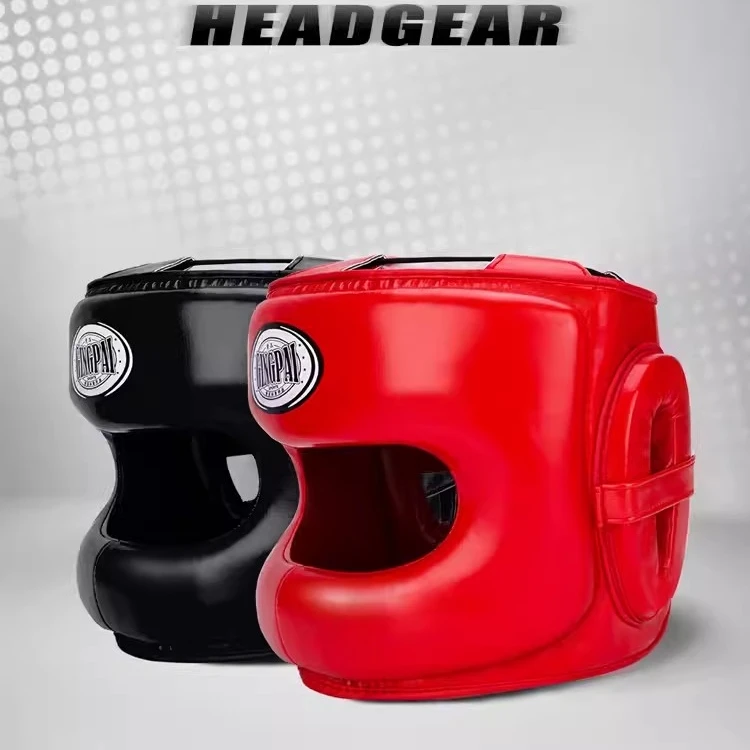 Boxing Headgear M L Fits All Ages MMA Head Gear Closed Type KickBoxing Helmet Sparring MMA Muay Thai Kick Brace Sports Equipment