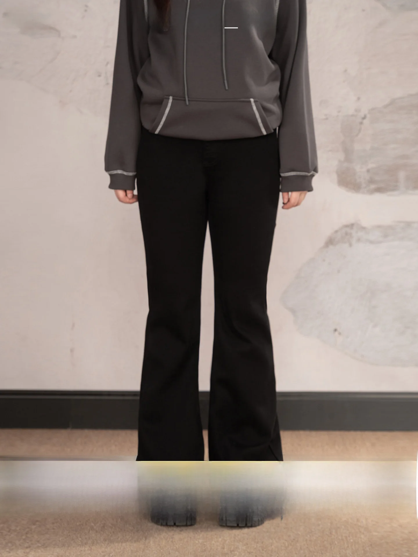 

Heynew, женские прямые джинсы больших размеров, зимние утягивающие длинные брюки, расклешенные джинсовые брюки Bootcut