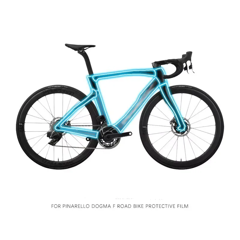 

TPU Clear Paint Protection Film for Pinarello Dogma F Road Bike Full Frame Sticker transparent waterproof Cover 7.5mil
