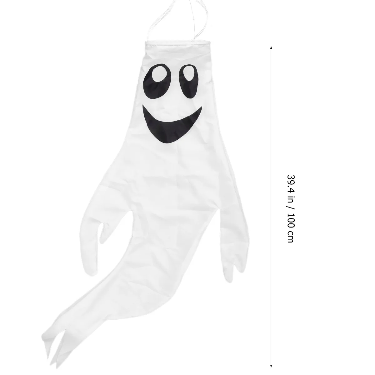 Halloween Ghost Wind Flag Premium Polyester Weatherproof Non Fading No Harmful Substances White Festival Essential