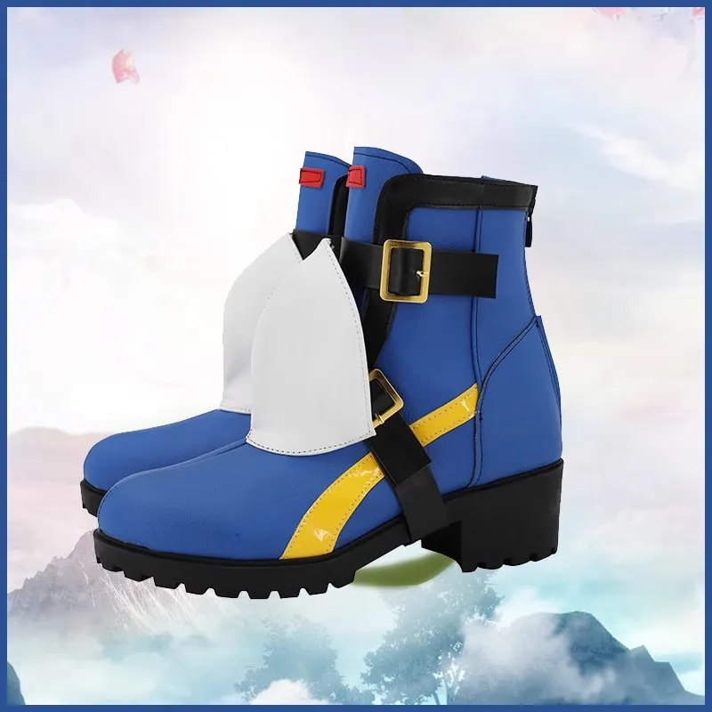 GUILTY GEAR STRIVE Bridget Cosplay costume Shoes Boots Game Anime Halloween Christmas costume Wig shoes props