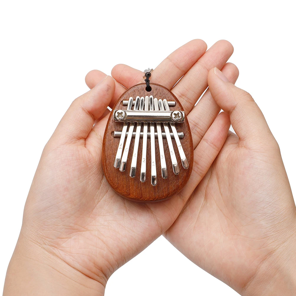 

Thumb Piano 8 Tone Mini Kalimba Portable Musical Instrument Wooden Child Beginner Light Weight Finger Piano Home