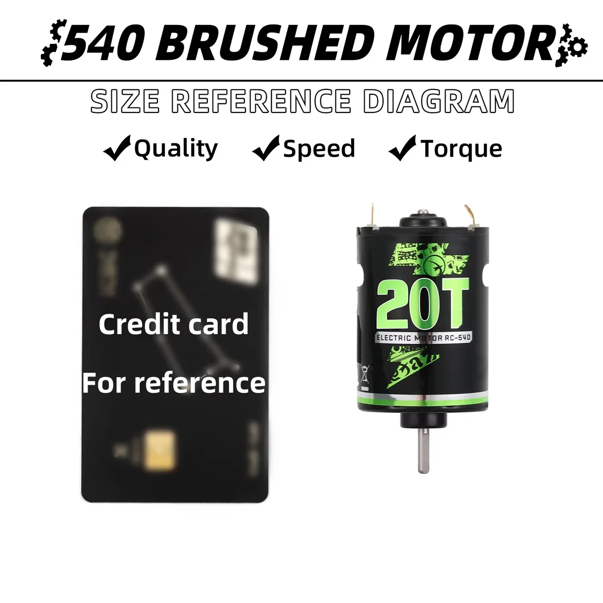 RCXAZ RC 540 موتور 10T-80T 320A HVC ESC كومبو كيت مقاوم للماء ل 1/10 RC الزاحف سيارة/خزان القارب Traxxas TRX4 TRX6