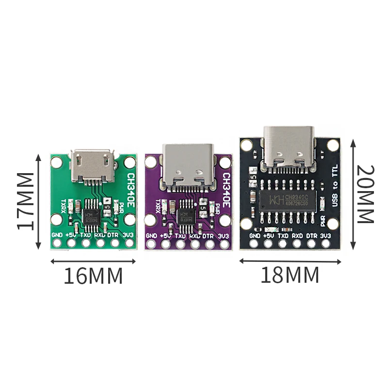 CH340N /CH9340C USB 2.0 To TTL Module Alternative CP2104 CP2102 PL-2303HX HT42B534 FT232RL CH340E Supprt linux/mac/windows OTG