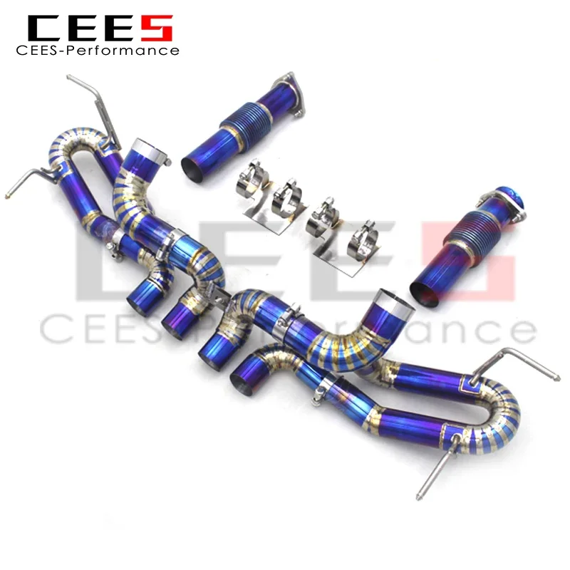 cees Titanium Exhaust For Chevrolet CORVETTE C8 Z06 2019-2023 Catback Exhaust System Tuning Exhaust Pipe Escape