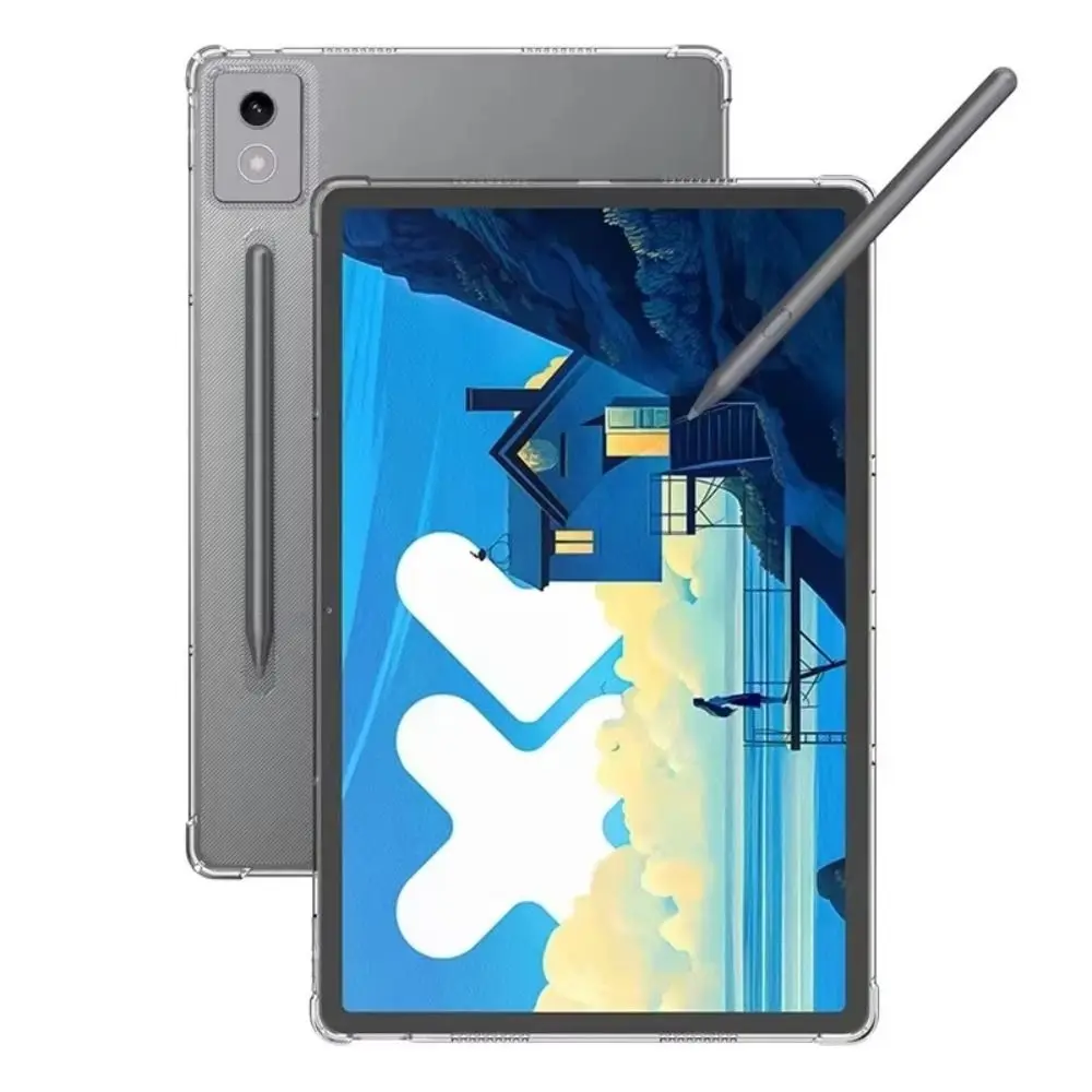 Capa para tablet de 12,7 polegadas para Lenovo Xiaoxin Pad Pro 2025 TPU transparente capa protetora macia à prova de choque