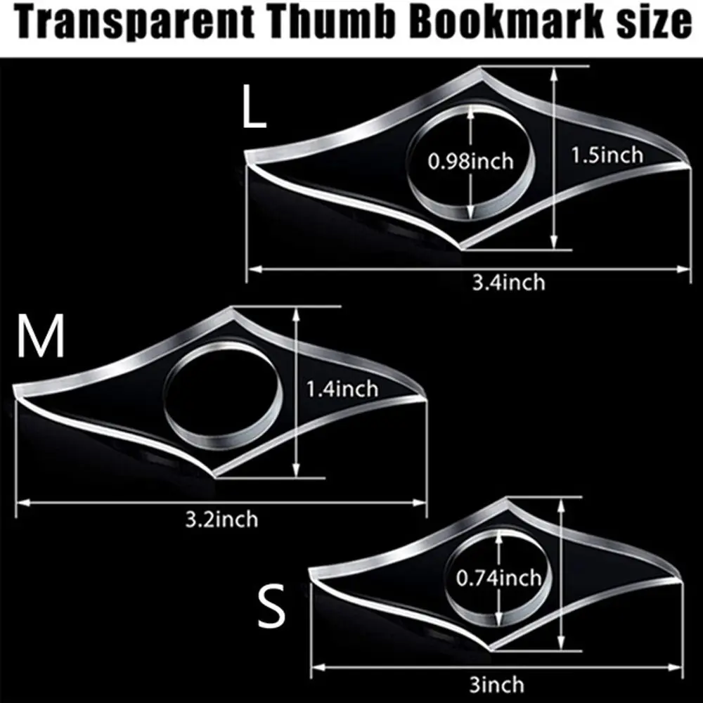 Irregular shape Reading Book Book Support School Office Stationery Supplies Bookmarks Book Thumb Holder Thumb Page Holder