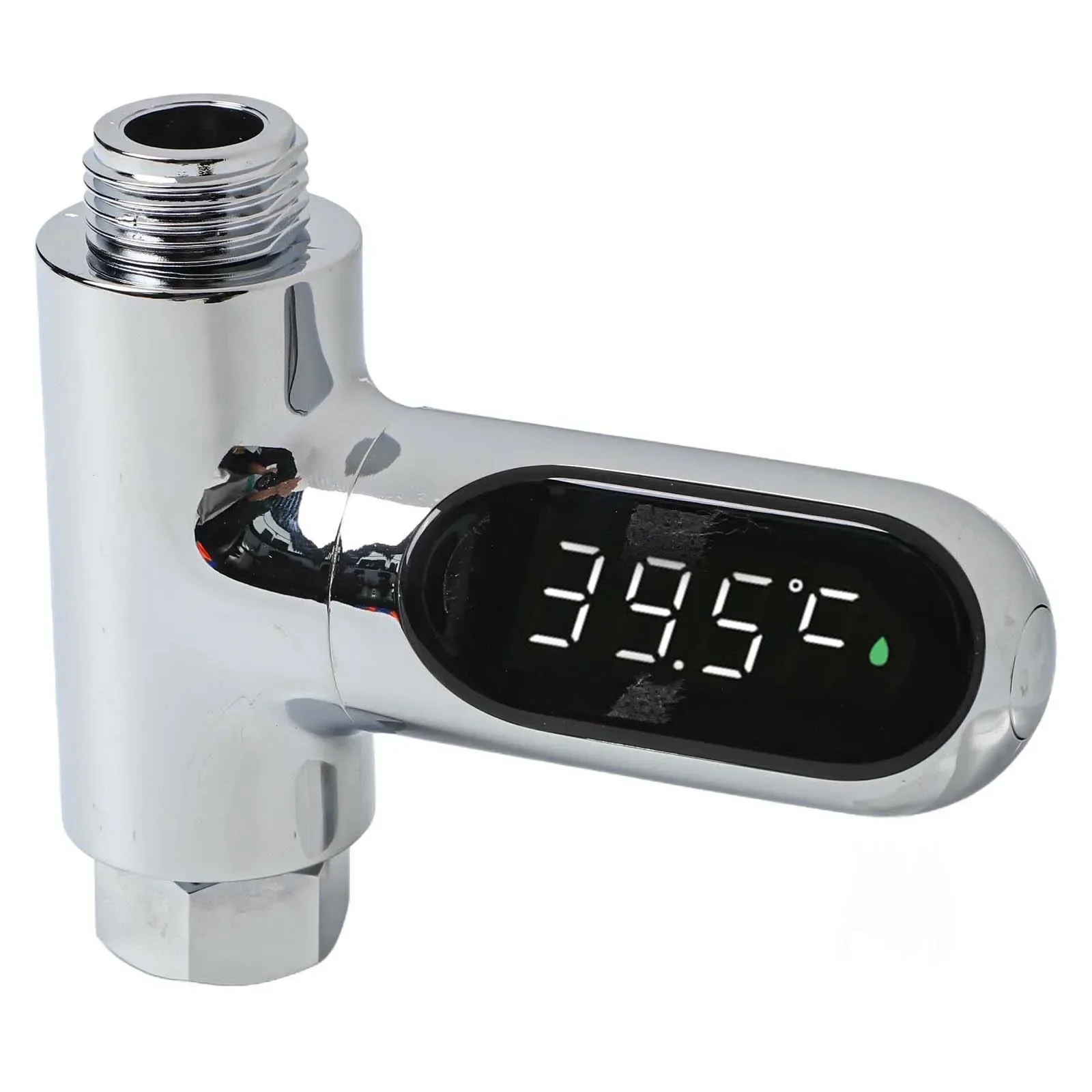 LED Display Water Temperature Meter Self Generating Electricity High Precision Quick Installation Accurate Measurement