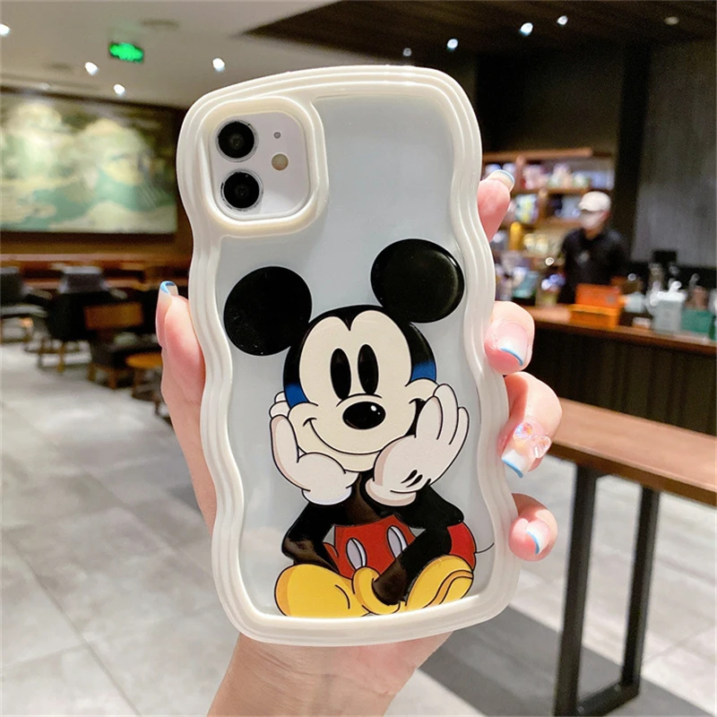 Fashion Cartoon Disney Mickey Minne Silicone Case For iPhone 12 11 Pro Max Mini X XR XS Max 7 8 6s Plus SE Shockproof Soft Cover