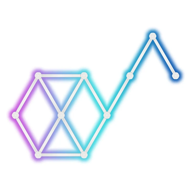 Tuya WIFI LED Smart Wall Lamp 5V USB Bar DIY Atmosphere LED Night Light Music Rhythm For TV Backlight Bedroom Game