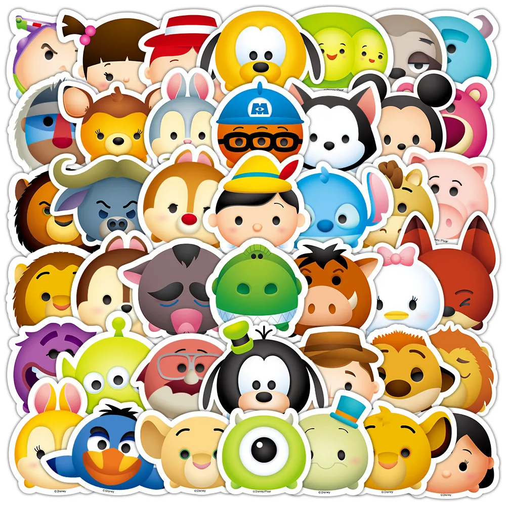 50 pegatinas Disney Tsum Tsum 1 - Decoración DIY para diario, cuaderno y proyectos de manualidades