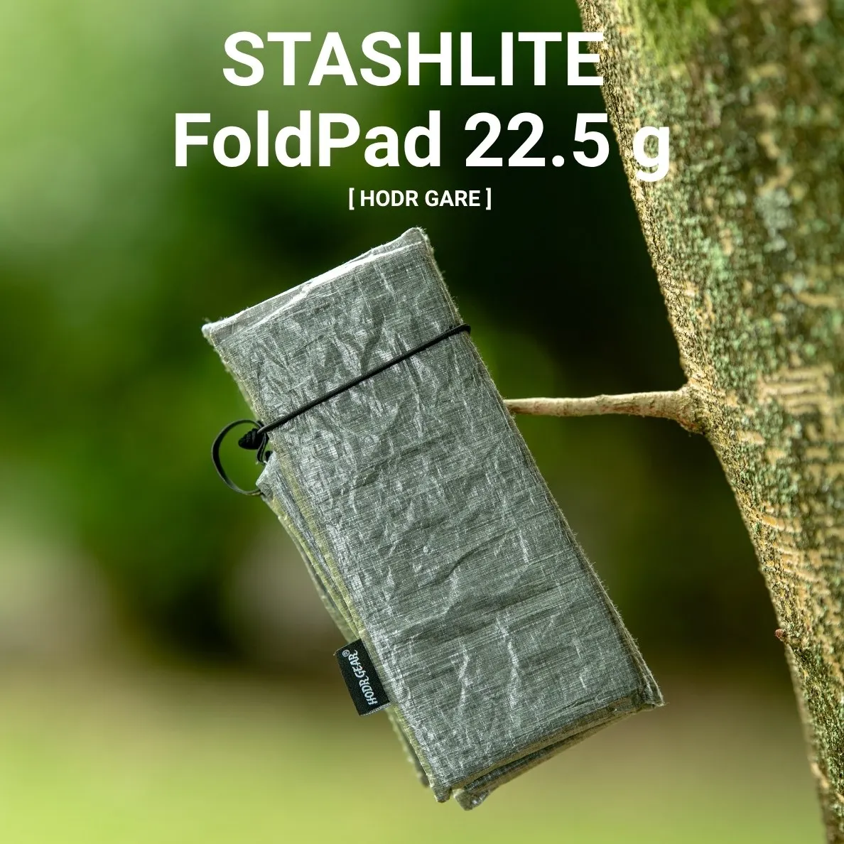 [HODR GEAR] STASHLITE FoldPad Coussin de siège pliable ultraléger Dyneema ®   Sac de camping de taille ordinateur portable avec option coque DCF ou Gridstop UHMWPE