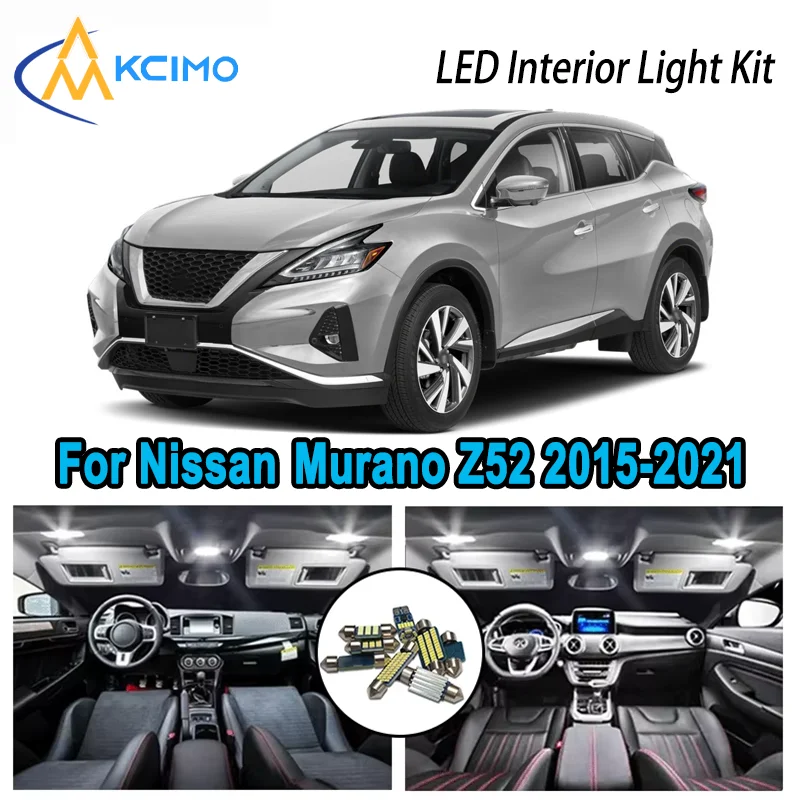 

Высококачественный светодиодный комплект интерьера для Nissan Murano Z52 2015-2021 2016 2017 2018 Премиум без ошибок купольная карта багажника автомобильные лампы